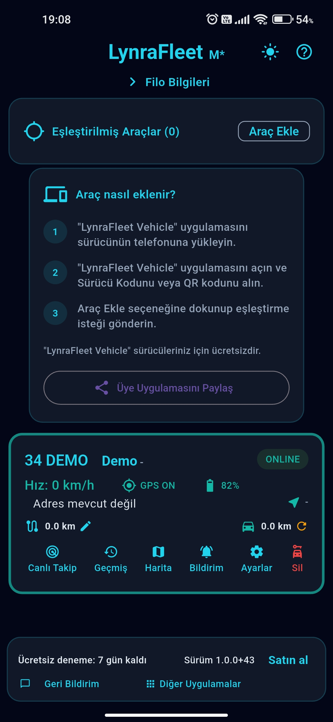 LynraFleet Mobile Map